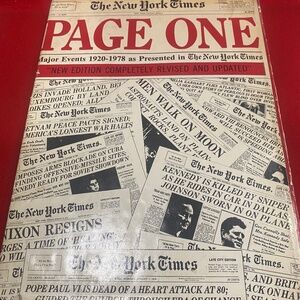 New York Times PAGE ONE 292 Pages